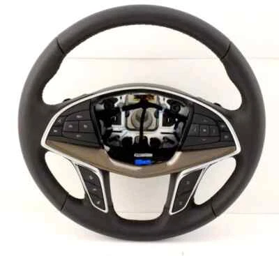 New OEM Genuine Steering Wheel Gold Carbon 2017-2021 Cadillac XT5 84108492 Black - Image 1 of 3