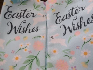Juego de 2 toallas WISOS DE PASCUA PAÑOS DE COCINA NUEVO CON ETIQUETAS 12"X25" - Imagen 1 de 3