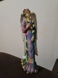 Lenox Angels Of Life Figurine Angel Of Peace Yellow Tulips Whimsical 11" - Picture 1 of 10