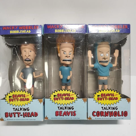 Beavis and Butt-Head ButtHead  Wacky Wobbler  Bobblehead Talking Figure 3 Set Cover