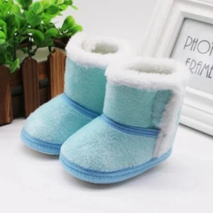 Winter Warm Boots baby Girls Boys Shoes Soft Sole fur newborn infant non-slip - Picture 1 of 19