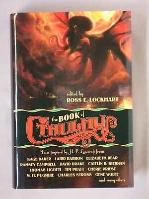 Signed 3x BOOK OF CTHULHU David Drake Joe Lansdale Cherie Priest LOVECRAFT HC/DJ - Image 1 of 4