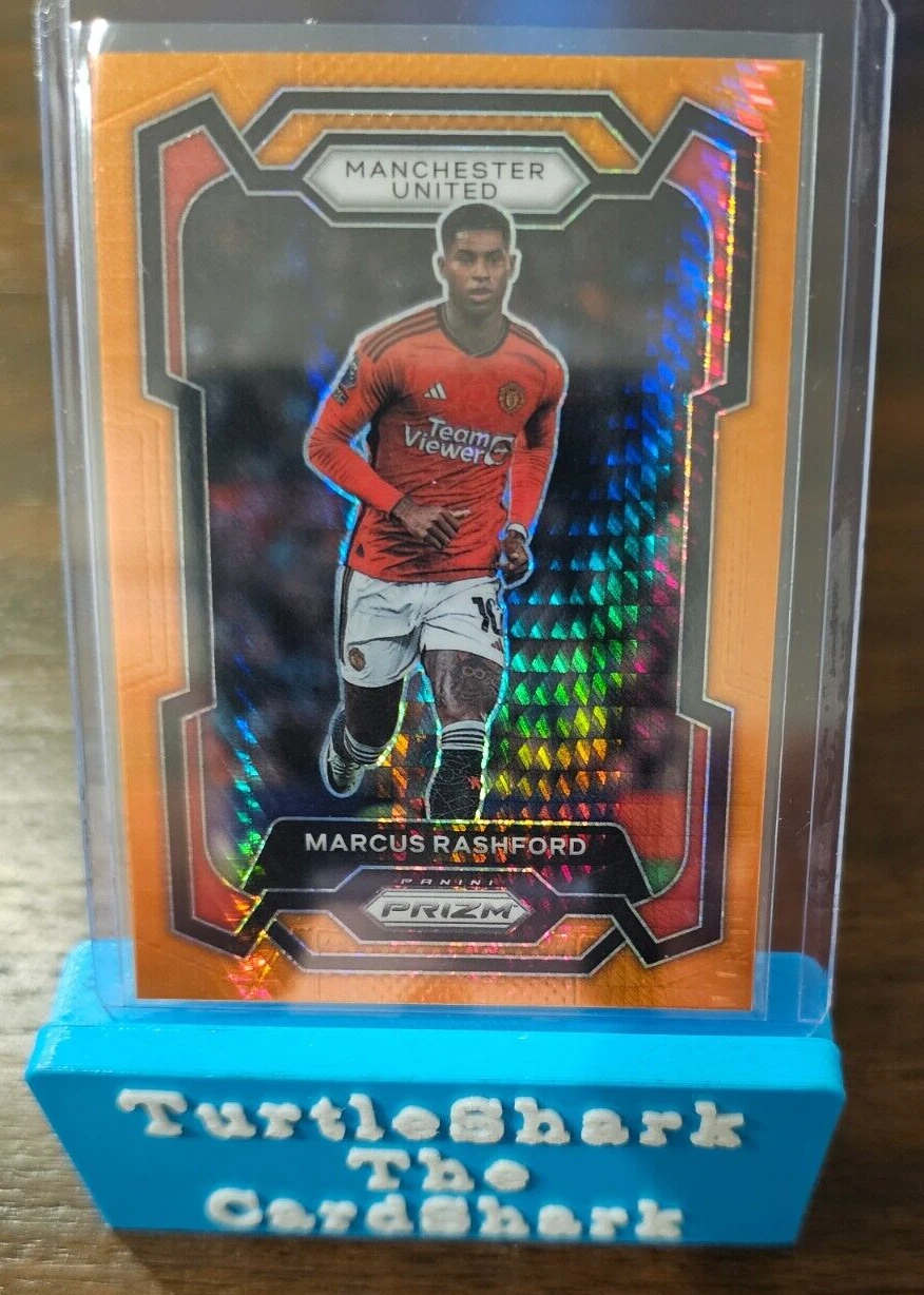 Marcus Rashford 2023-24 Panini Prizm Premier League Orange Hyper Manchester U