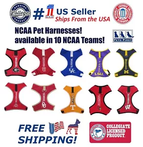 Pets First NCAA Pet Harness Heavy-duty & Adjustable Dog Vest Harness - Picture 1 of 14