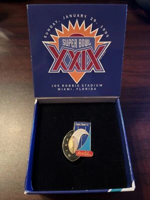 Coca Cola Super Bowl XXIX 1995 Miami Florida Pin - Image 1 of 4