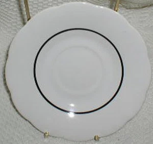 Lantana Fine China Lenox Ebony Rose Saucer Plate for Coffee Tea Cup Excellent - Picture 1 of 1