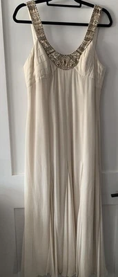 Amanda Wakeley 女式礼服 16 米色女神礼服包裹式肖婚礼元素 — 第 1/4 张图片