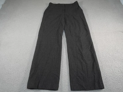 Wool Pants Womens 6 Gray Dress Trouser Business Work Career Baggy Wide Leg - Image 1 of 4