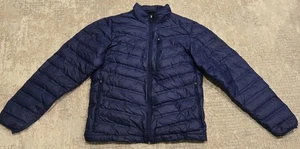 TEMPCO Damen SMALL dunkelblau Full Zip gesteppte Daunen gefütterte Jacke leicht - Bild 1 von 5