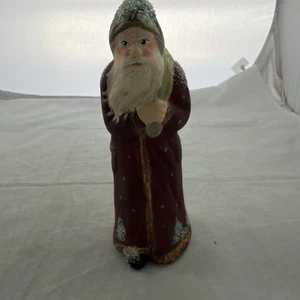 Walnut Ridge Collectibles Santa Chalkware Figur Kathi Lorance Bejma 2009 7,5" - Bild 1 von 10