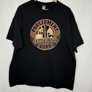 Camiseta Parliament Chocolate City Para Hombre Banda Funk Negra 2XL Música George Clinton - Imagen 1 de 7