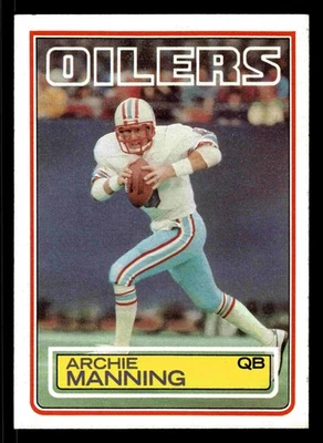 1983 Topps Archie Manning #278 - Houston Oilers - Image 1 of 2