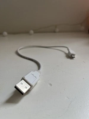 Micro USB-B To USB Charging Cable Cord 1ft White - Image 1 of 4