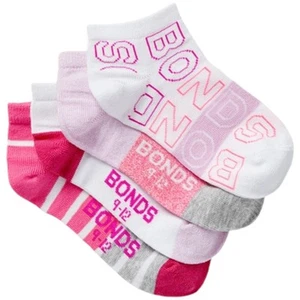 20 Pairs X Bonds Kids Fashion Trainer Girls Multicoloured Socks - Picture 1 of 2