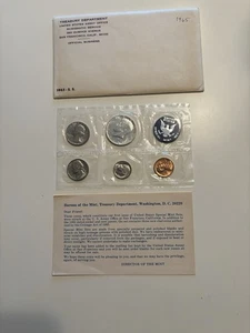1965 US mint Special Mint Set SMS FIVE Coins cents thru .50 In Holder - Picture 1 of 7
