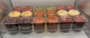 18pcs Yankee Candle Festive Sampler Set Votive 49g Each + 2 Glass Holders - Picture 1 of 15