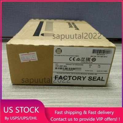New Sealed AB 1761-NET-ENI MicroLogix  SLC Communication Adaptor US Free Tax - Image 1 of 3