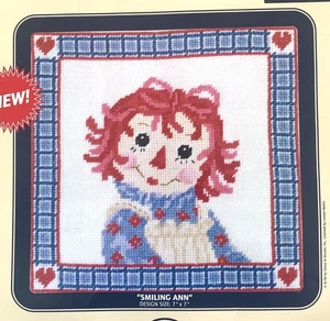 SMILING ANN DMC Needlepoint Canvas Collection 14 Mesh Raggedy Ann - Picture 1 of 3