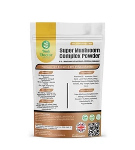 Super Mushroom Complex Blend 10in1 Lions Mane Reishi Chaga Shiitake Maitake 1kg - Picture 1 of 1