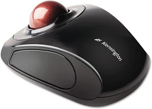 Kensington Orbit Wireless Trackball Mouse with Touch Scroll Ring K72352, Black - Picture 1 of 4