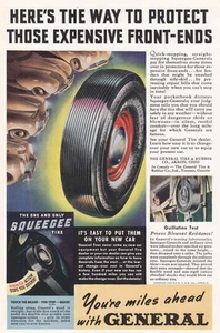1939 General Tire: Protect Those Expensive Front Ends Vintage Print Ad - Picture 1 of 1