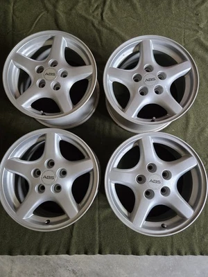 Complete Set 4 1995 - 2002 Pontiac Firebird 16x8 Alloy Wheels 5 Spoke Rims 6516 - Image 1 of 2