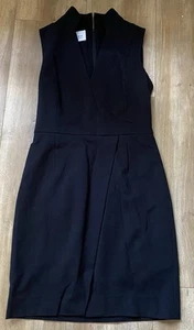 Akris Punto black sleeveless V-neck lined ress women’ssize 6 - Picture 1 of 3