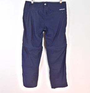 Pantaloni da passeggio Craghoppers Navy convertibili taglia 12 gambe con zip - Foto 1 di 5
