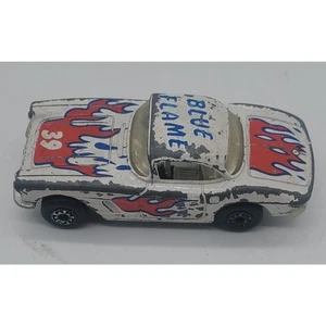 VINTAGE 1982 FIAMMIFERI CHEVROLET CORVETTE 1962 SCALA 1:64 FIAMMA BLU - Foto 1 di 5