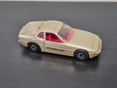 Corgi 321 Porsche 924 1:43 Gold w/ Red Interior Vintage Diecast Made in Britain - Image 1 of 4