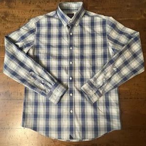 Herren UNTUCKit Slim Fit Blau Button Down Hemd Größe M Langarm Baumwolle - Bild 1 von 9