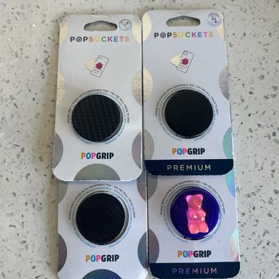 Soporte para teléfono PopSockets Popgrip Bon Gummy Bear púrpura punzón 3D Foto 1 de 2
