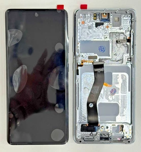 Genuine Samsung Galaxy S21 Ultra Replacement LCD Touch Screen+Frame G998F Silver - Picture 1 of 5