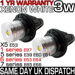 LED Marqueur Angel eye kits e39,X5,e60,e63,e64,e65,e66 BMW Halo Anneaux - Imagen 1 de 1