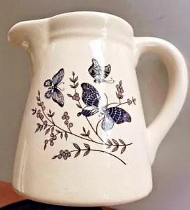 Vintage Large Creamer / Syrup Pitcher ~ Butterfly Pattern See Description - Imagen 1 de 3