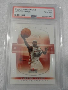 2004 Fleer Genuine 2nd Year LeBron James #26 Cavaliers PSA 10 GEM MT  - Picture 1 of 2