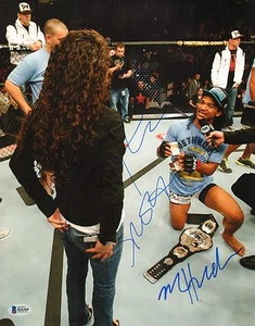 Maria & Benson Henderson Signed UFC 11x14 Photo BAS Beckett COA Picture Auto'd - Picture 1 of 24
