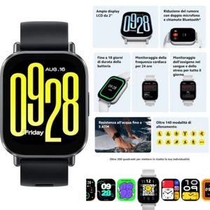 XIAOMI REDMI WATCH 5 ACTIVE SMARTWATCH MONITORAGGIO SPO2 CARDIACA SPORT CHIAMETE - Foto 1 di 11