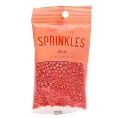 Sweetshop orange decorating baking sprinkles 2.5oz - Image 1 of 3