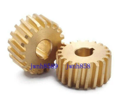 JWNH8589 2pcs Bridgeport Milling Machine Part B08 Feed Copper Vertical CNC Mill Worm Gear