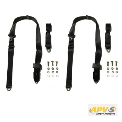 Kit de cinturón de seguridad delantero para Volkswagen Kombi T2 1965 - 67 furgoneta de 3 puertas - aprobación ADR Foto 1 de 4