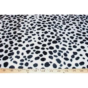 DALMATIAN SPOTS VELBOA FAUX FUR FABRIC BY THE YARD - Picture 1 of 6