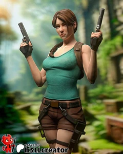 Lara Croft Tomb Raider (3D) 1:6/1:12 Scale Printed Model Kit - Picture 1 of 6