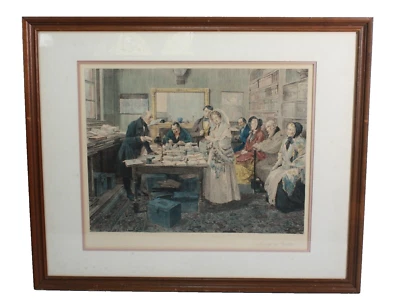 Antique "Marriage by Registrar" Etching By Dendy Sadler and W. Boucher - Image 1 of 4