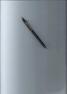De colección. Bolígrafo Cross Century negro mate con ribete dorado torcido-logotipo de aceite estándar - Imagen 1 de 8