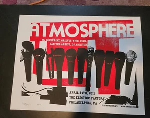 Atmosphere Konzert Poster Electric Factory 24.04.11 Künstler signiert und nummeriert - Bild 1 von 2