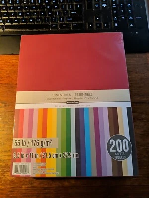 Recollections Cardstock Paper, Essentials 20 Colors - 200 Sheets 8-1/2 X 11 - Image 1 of 4
