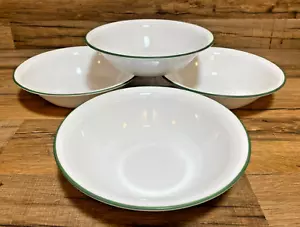 4er SET - CORNING CORELLE - GRÜNES BAND - 7 1/4" MÜSLISCHÜSSELN SUPPE SALAT SCHÜSSELN - Bild 1 von 6