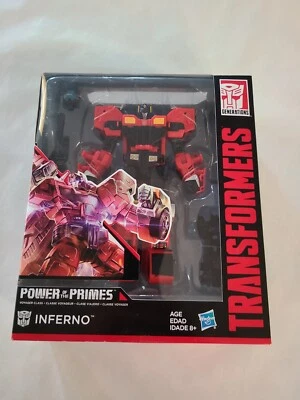 NEW | HASBRO TRANSFORMERS POWER OF THE PRIMES INFERNO ACTION FIGURE TOY  - Image 1 of 3