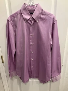 Men’s BARBA Button Down Shirt 16.5/42 Raspberry EXCELLENT - Picture 1 of 4